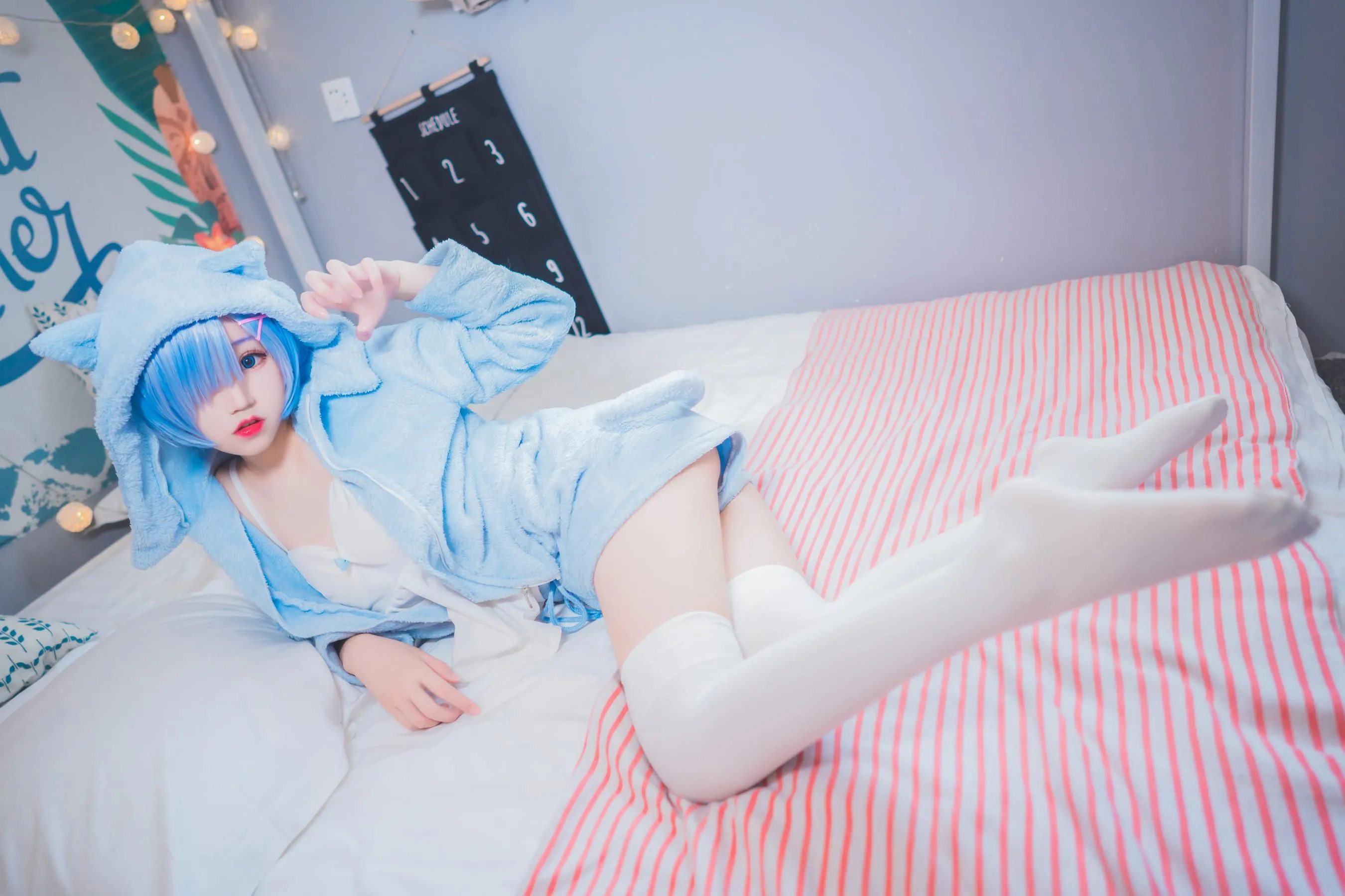 猫君君_MaoJun – NO.23 雷姆猫耳睡衣 [29P]插图3